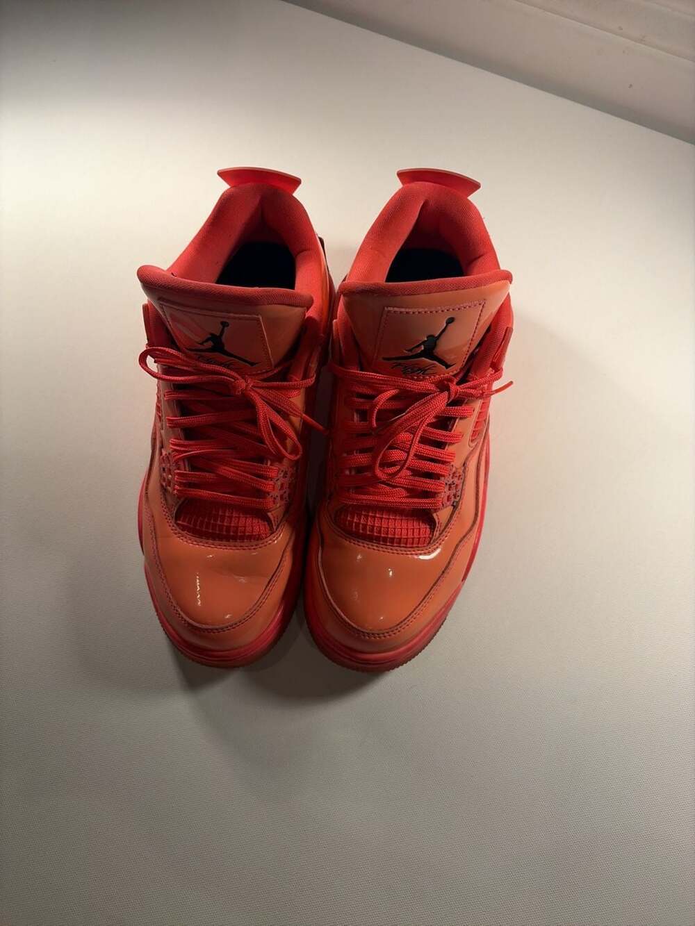 Nike Air Jordan 4 Retro NRG Hot Punch Patent Leather Sneakers